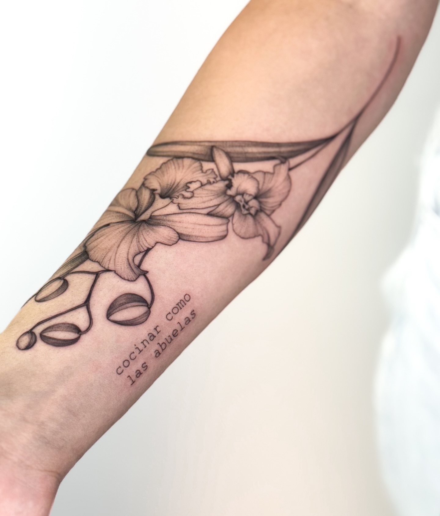 Tatuagem de orquídeas